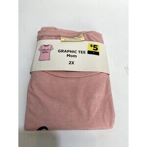 Bobbie Brooks Blessed Mama Graphic Tee Women’s Size 2X - Pink